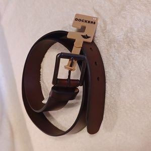 Dockers mens belt size 42 brown leather